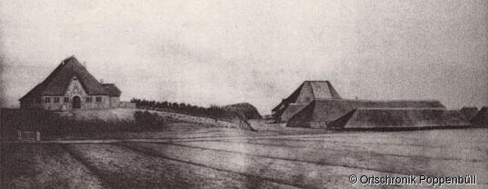 Gemälde 1847 Iversbüller Ziegelei bei Poppenbüll